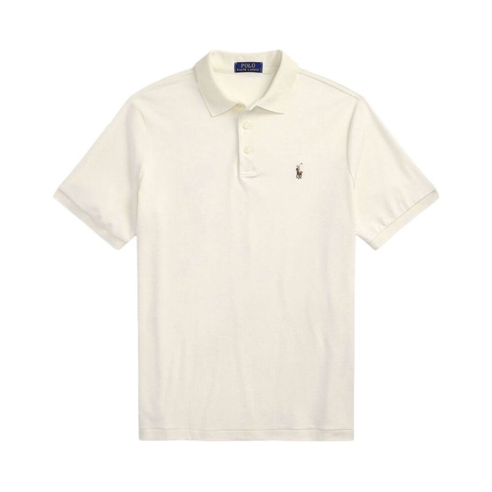 Polo Ralph Lauren Mens Classic Fit Soft Cotton Polo Shirt XL Pale Cream - NWT